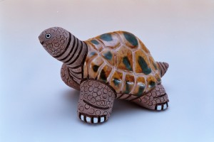 烏龜陶土模型
